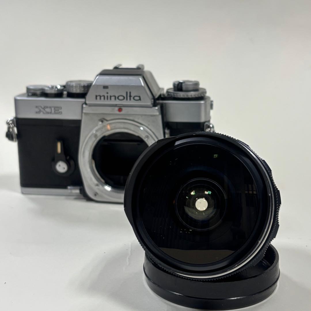 Minolta XE 一眼付き　Rokkor 16mm f2.8fish eye