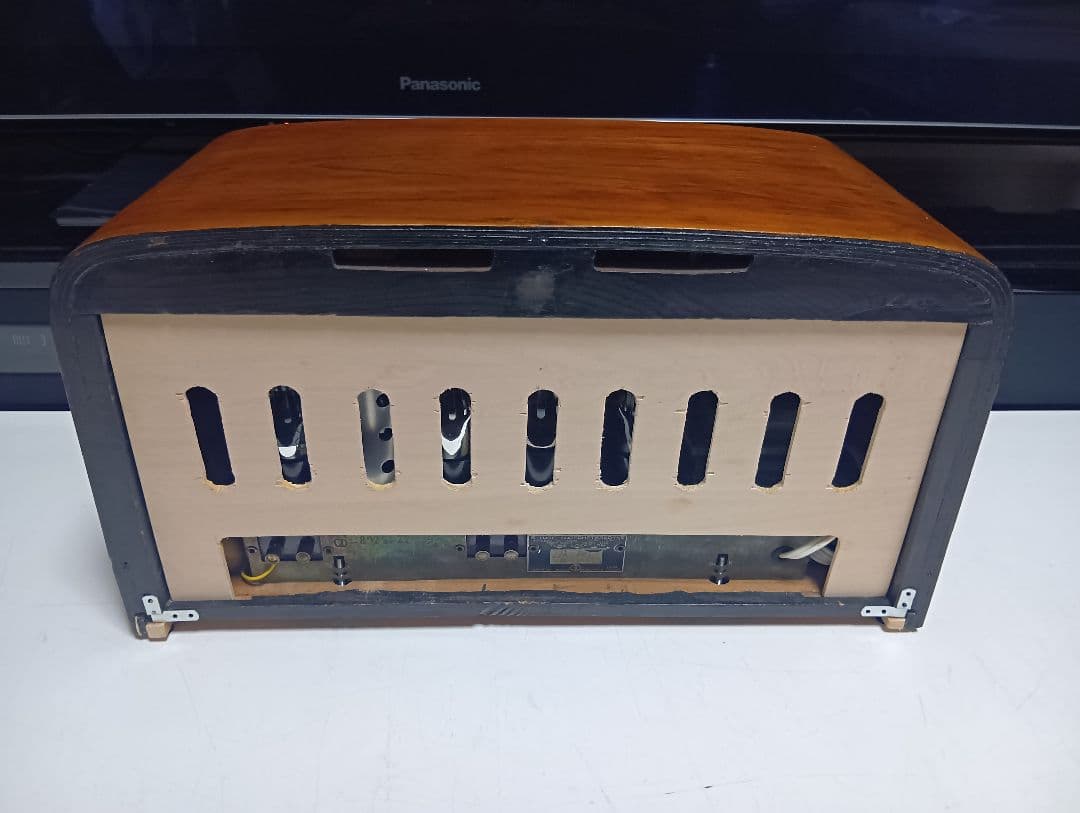 希少　デザイン　マツダ　東芝　513F　真空管　ラジオ　整備済み