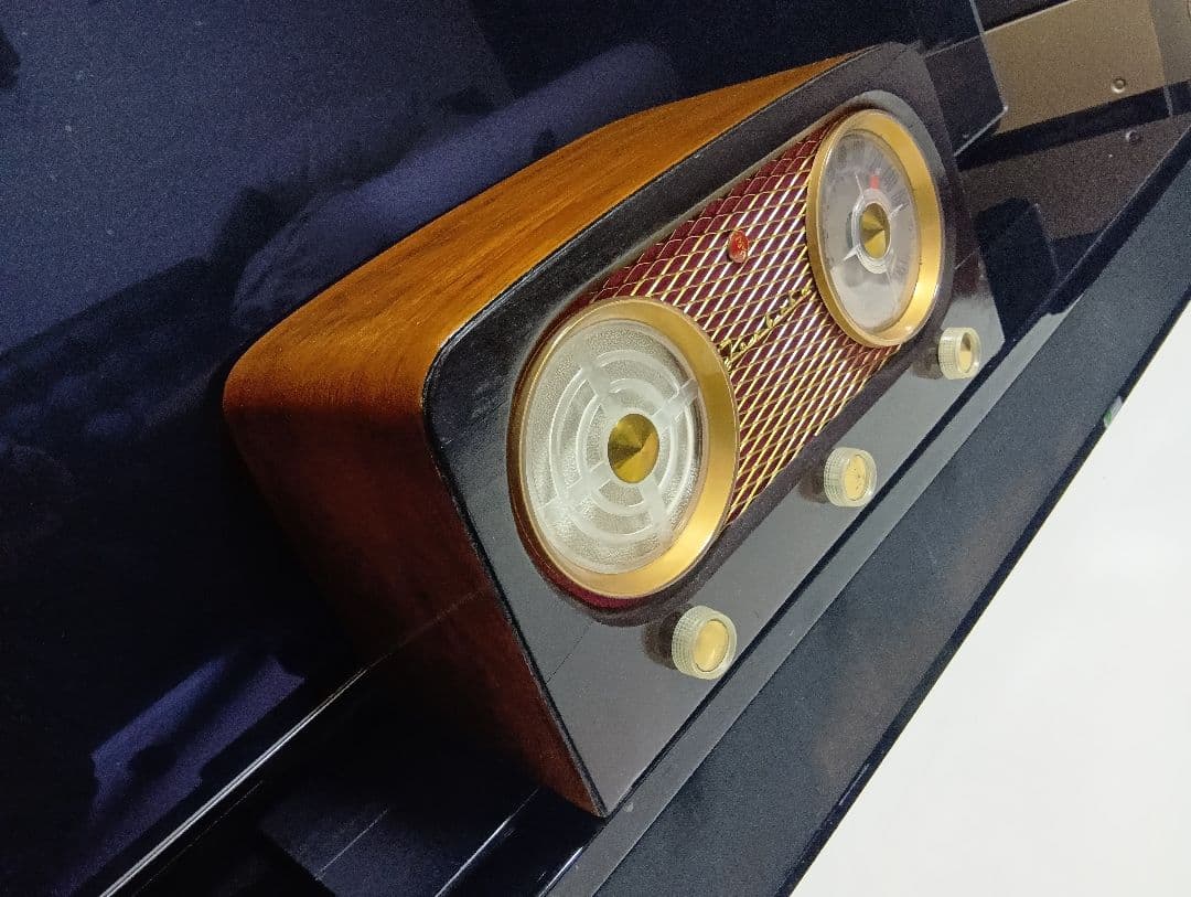 希少　デザイン　マツダ　東芝　513F　真空管　ラジオ　整備済み