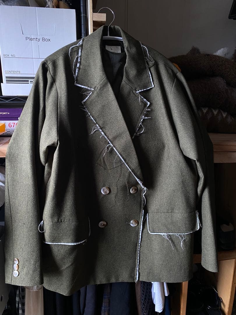 【こっさん】loin nuit テーラードジャケット カーキ 緑