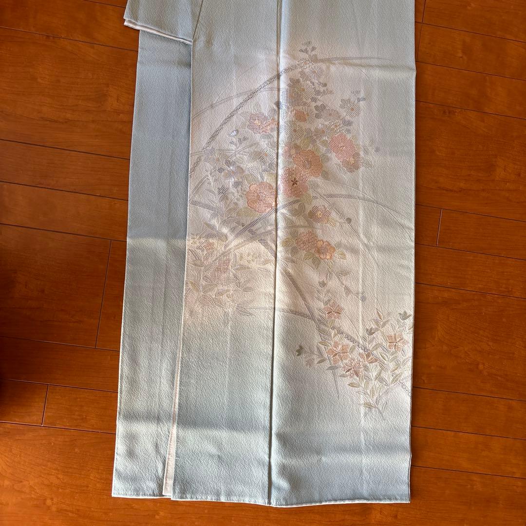 訪問着 スワトウ刺繍 小柄な方 入学式 結婚式 お宮参り