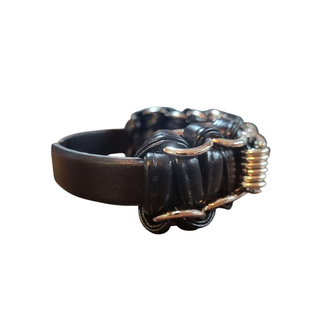 ♡TOGA TOO♡ 25AW レザー バングル ブラック