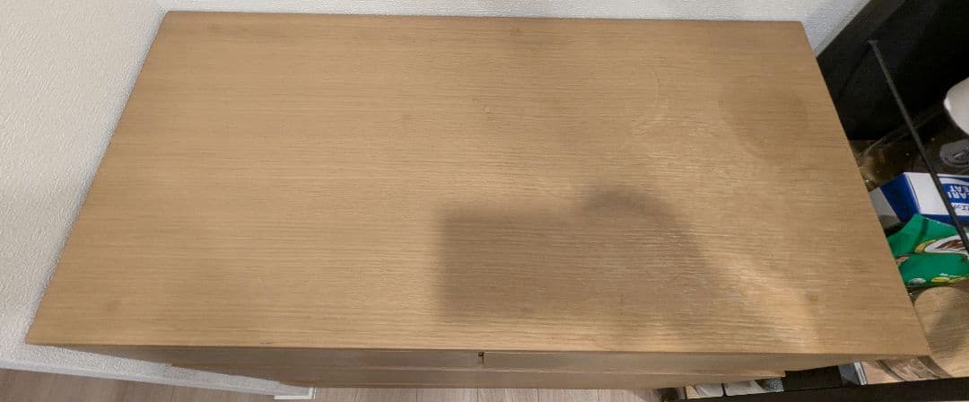 無印良品　木製チェスト　4段ワイド　オーク材