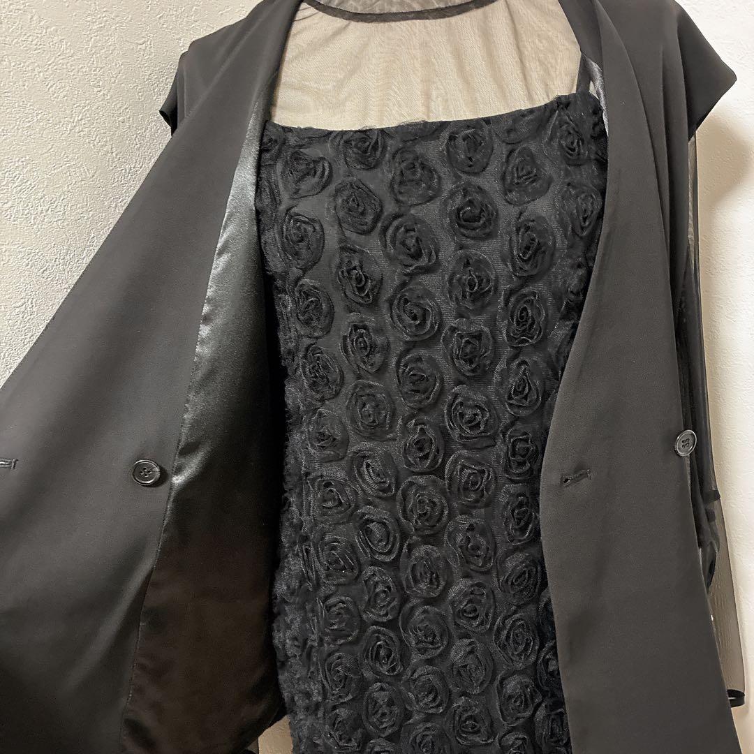 Rose race pencil dress et.UNiVERローズレース