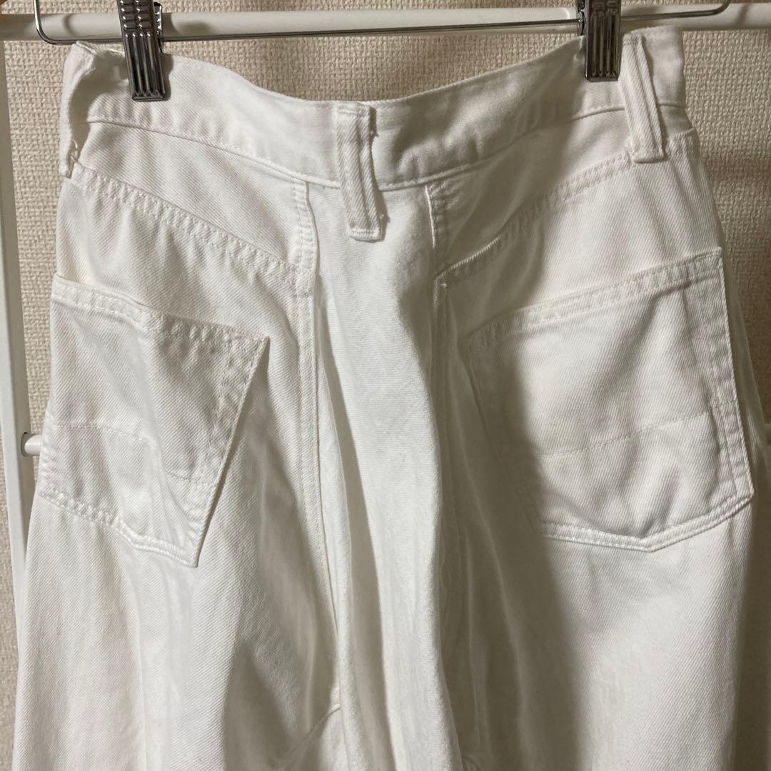 コムデギャルソンGANRYU ホワイトデニムサルエルS