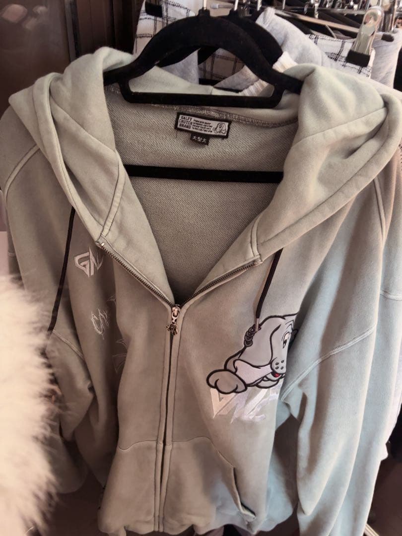 GALFY 染め染めデスメタルにゃんにゃんパーカー ガルフィー