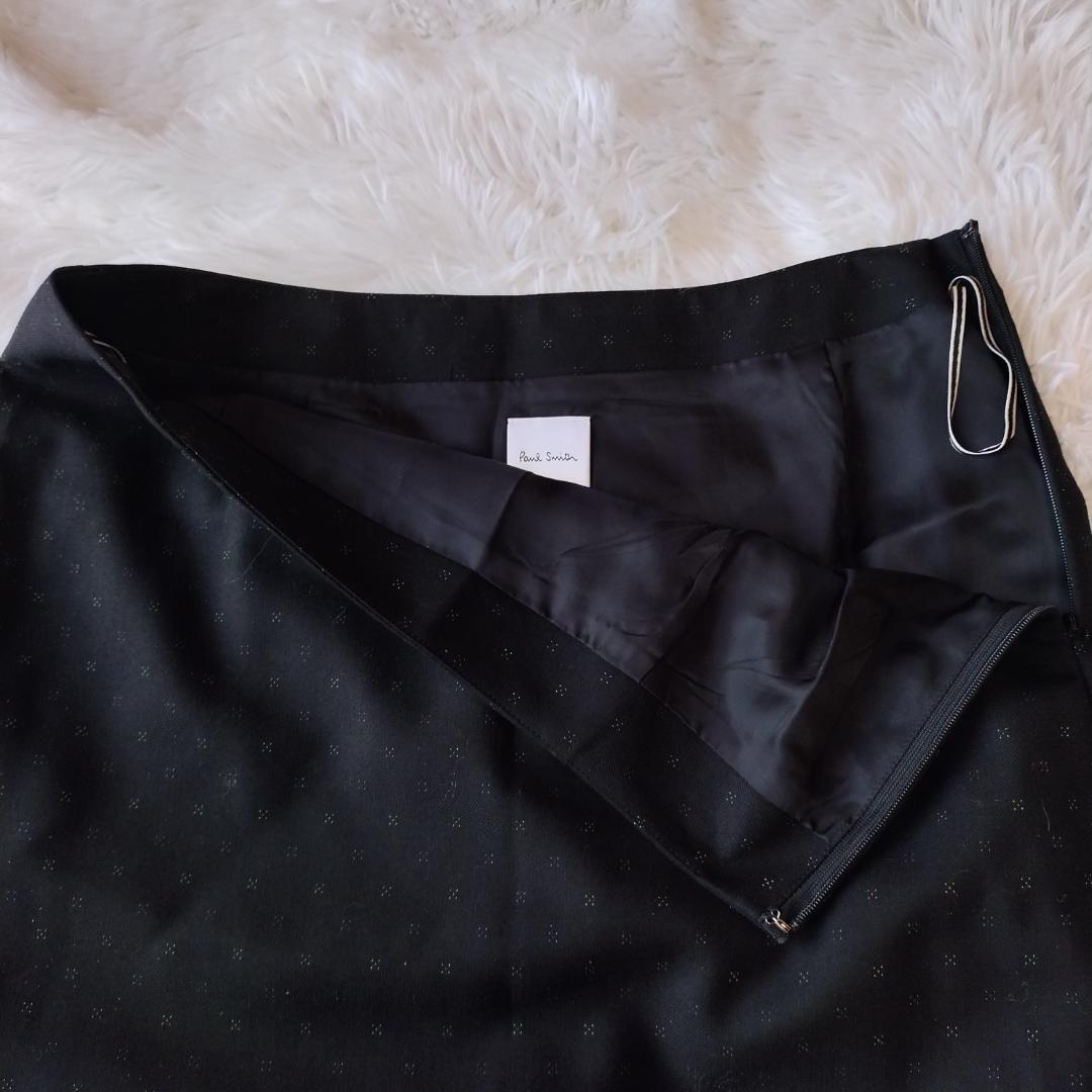 美品☆ポールスミス セットアップ スカートスーツ ブラック マルチカラー 本 L