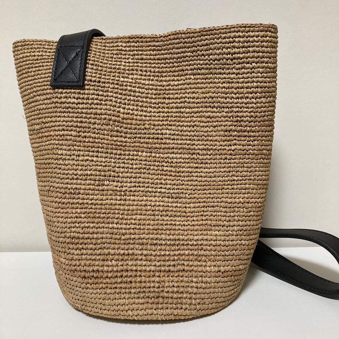 マロン　北欧暮らしの道具店 「大人を、軽やかに」ラフィアのショルダーバッグ