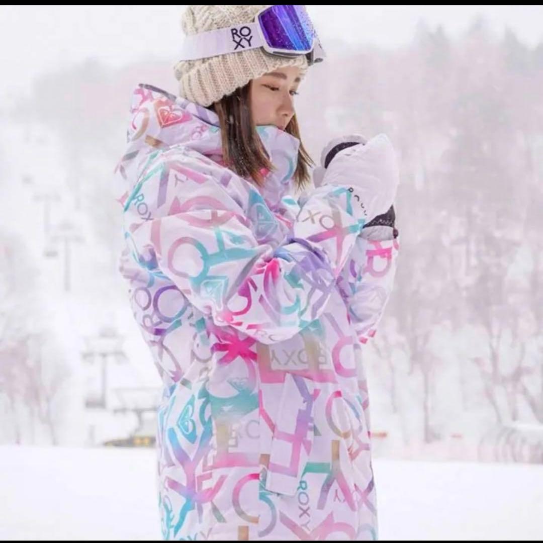 ROXY スキー　スノーボードウェア　Mサイズ　 女性用　ピンク　上下セット