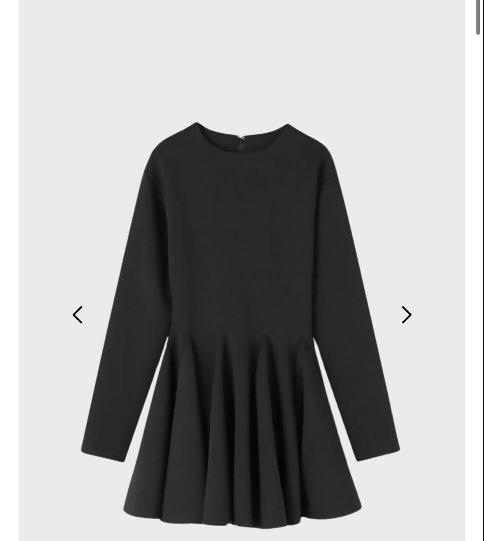 【THE TOE】Poros Flare Onepiece ブラック　Sサイズ