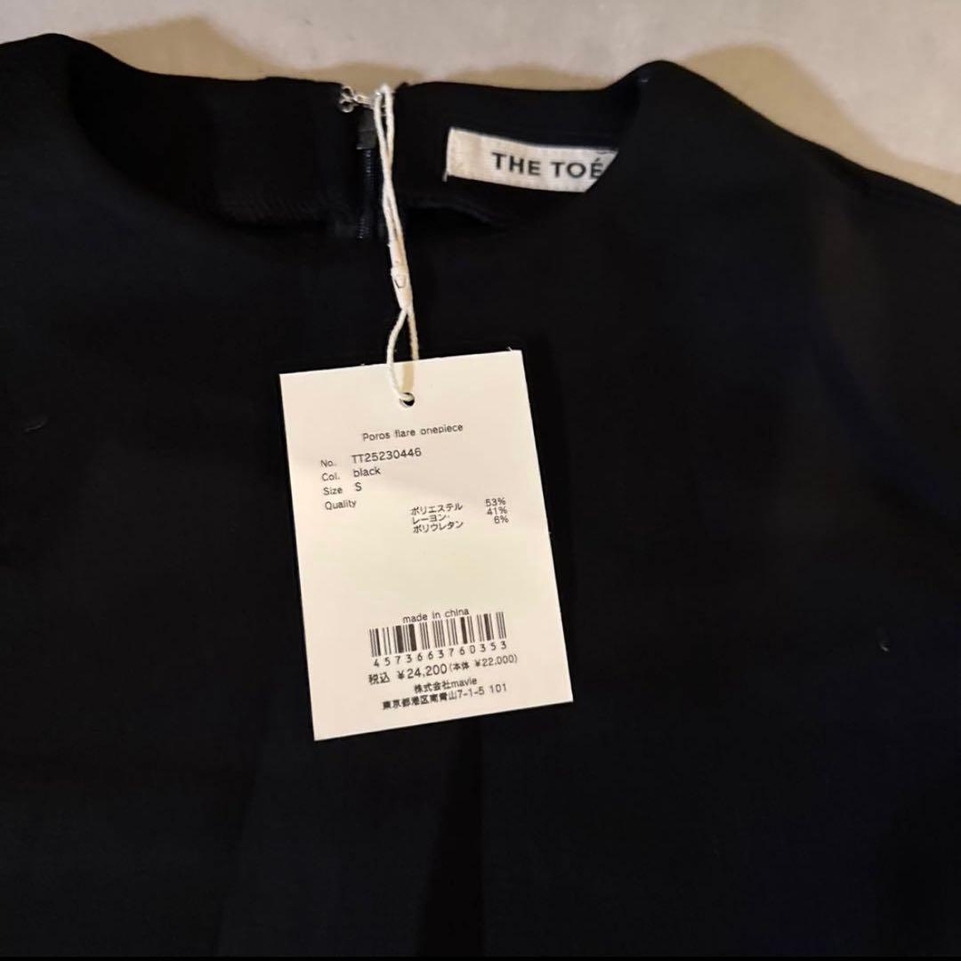 【THE TOE】Poros Flare Onepiece ブラック　Sサイズ