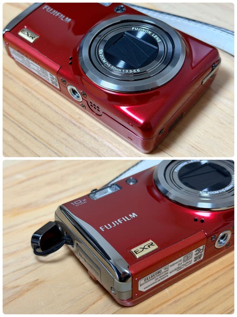 【美品】FUJIFILM デジタルカメラ FinePix F80EXR レッド