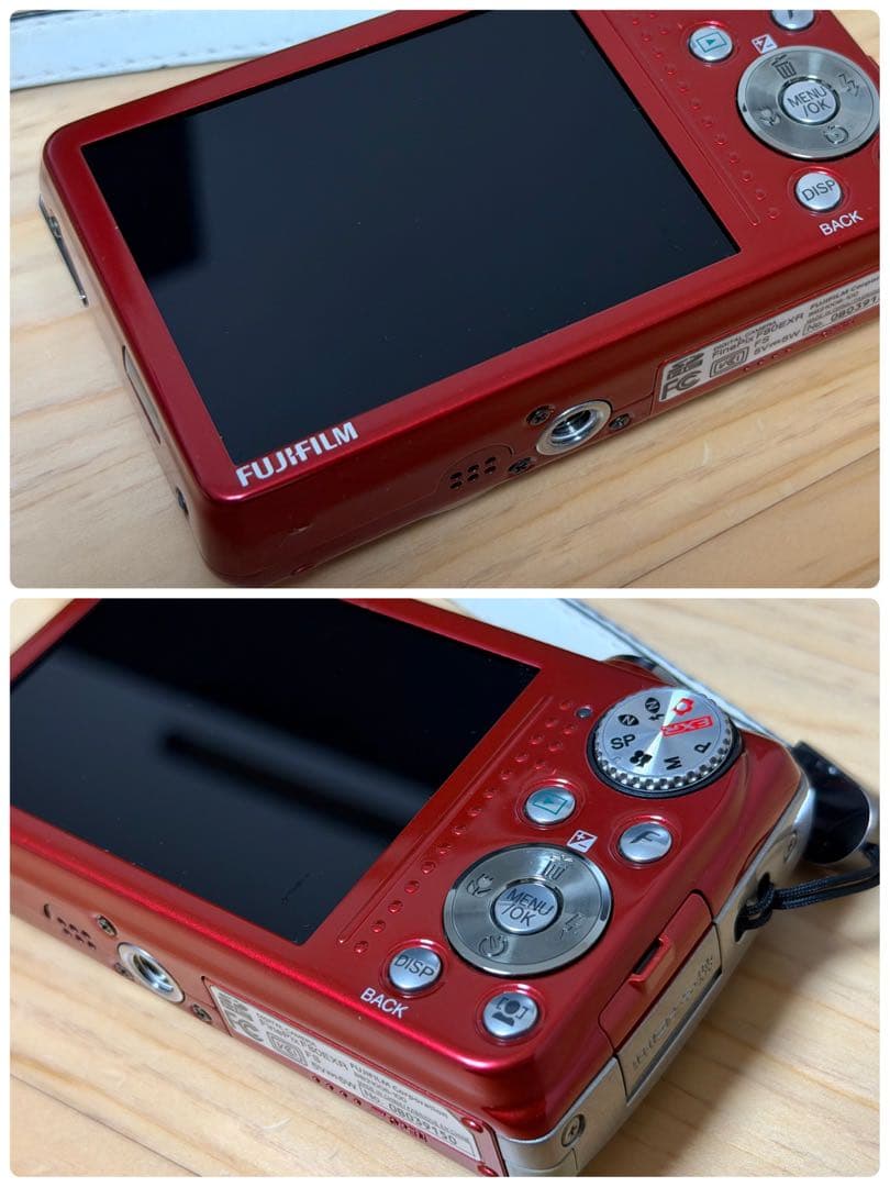 【美品】FUJIFILM デジタルカメラ FinePix F80EXR レッド
