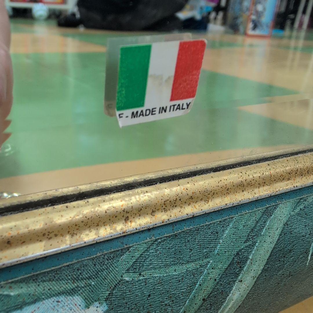 イタリア製 花柄スタンドミラー