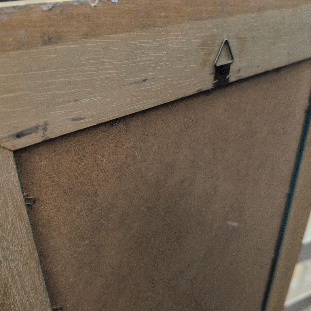 イタリア製 花柄スタンドミラー