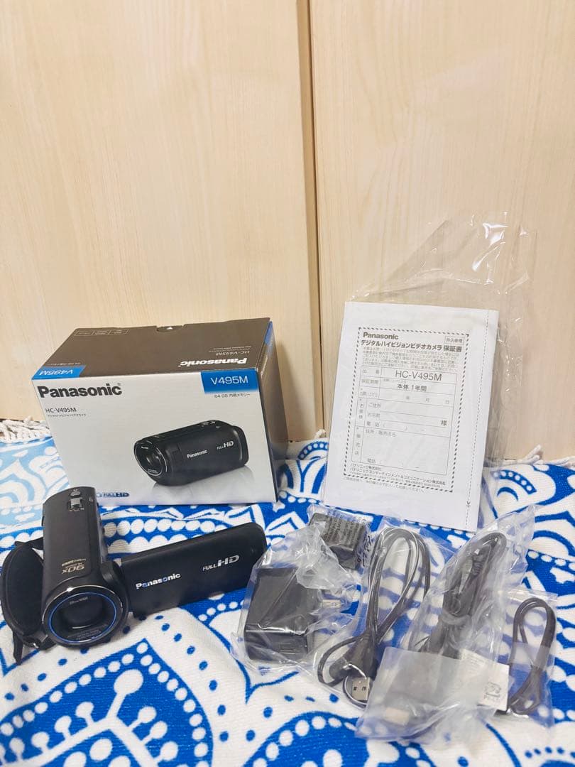 美品展示品!Panasonic HC-V495M ビデオカメラ 本体 64GB