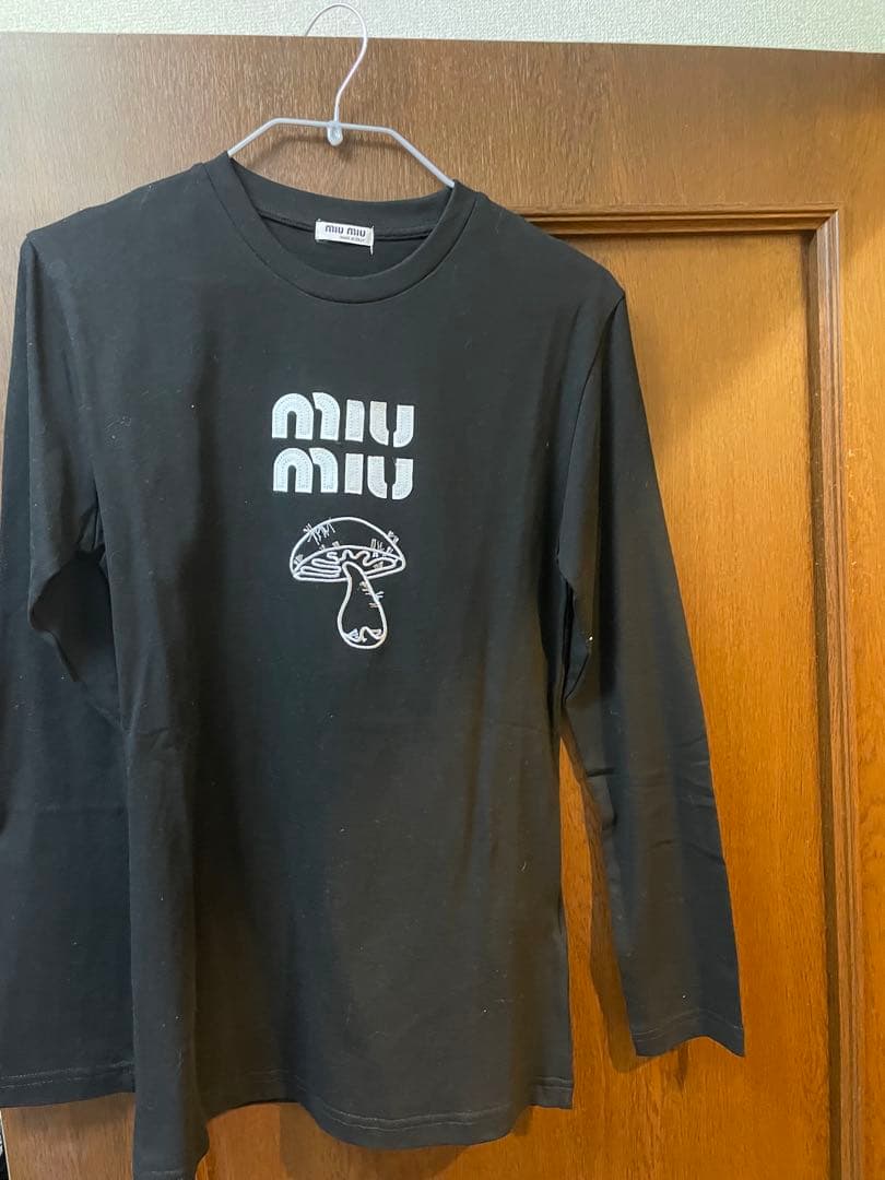 ミュウミュウ　ロングTシャツ　きのこ