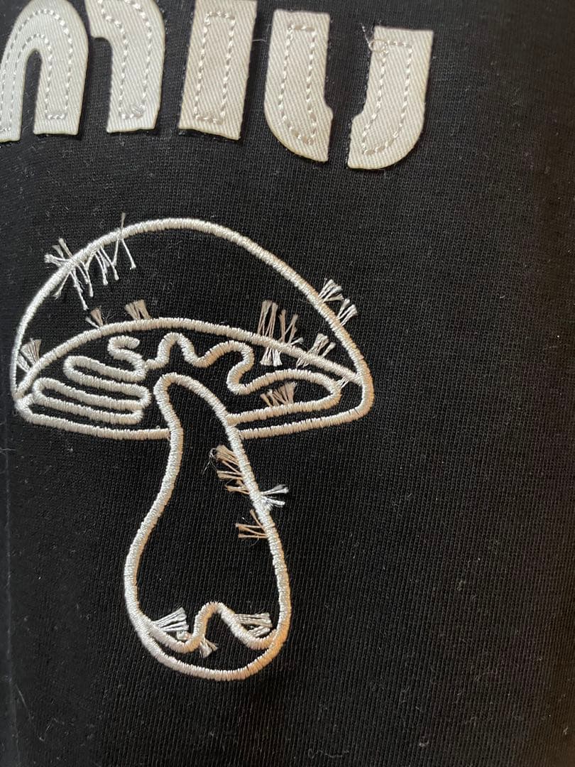 ミュウミュウ　ロングTシャツ　きのこ