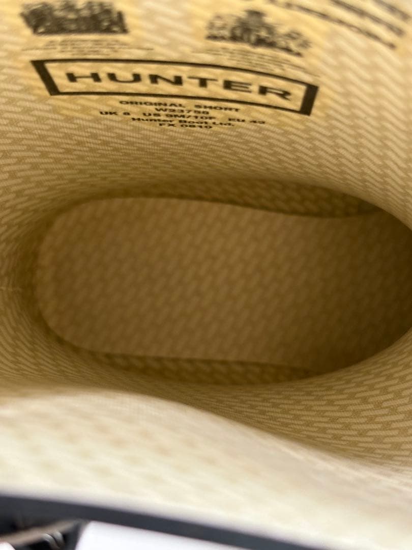 HUNTER ブラック 長靴 バックル付UK8黒