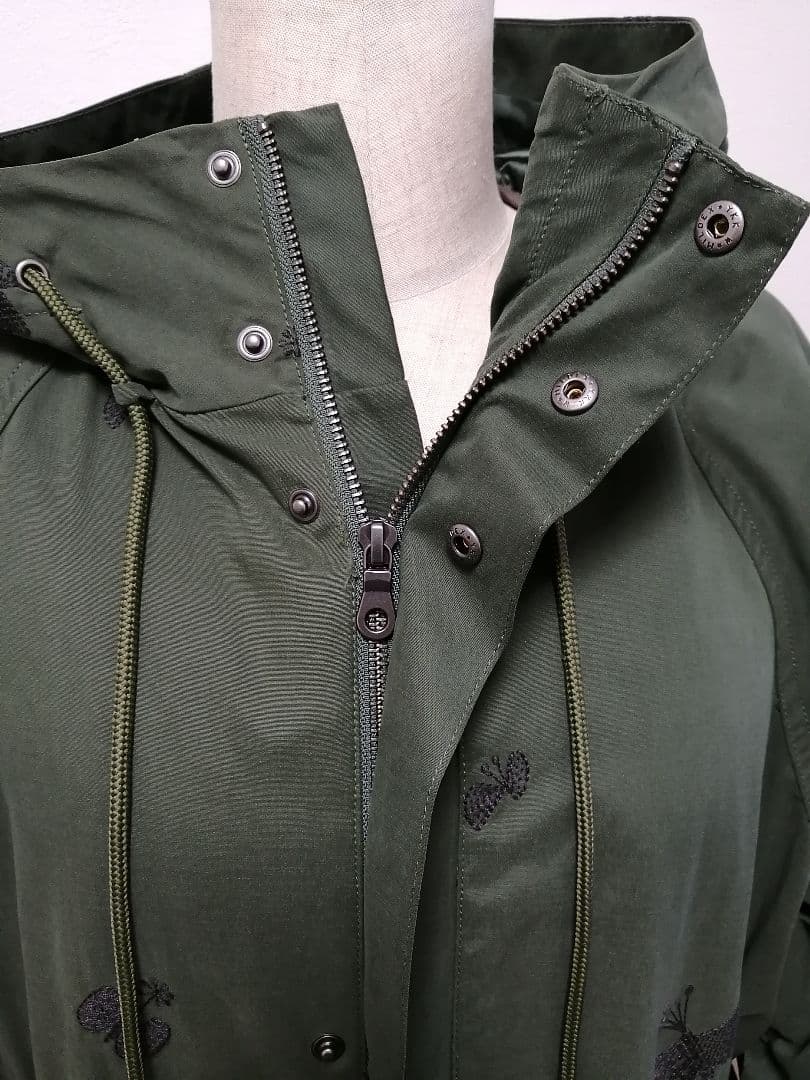 スーパーハッカ　刺繍モッズコート