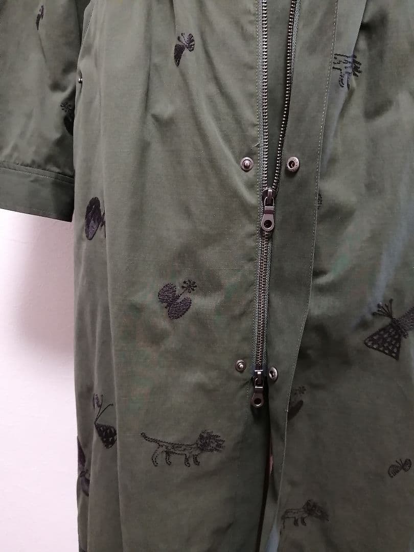 スーパーハッカ　刺繍モッズコート