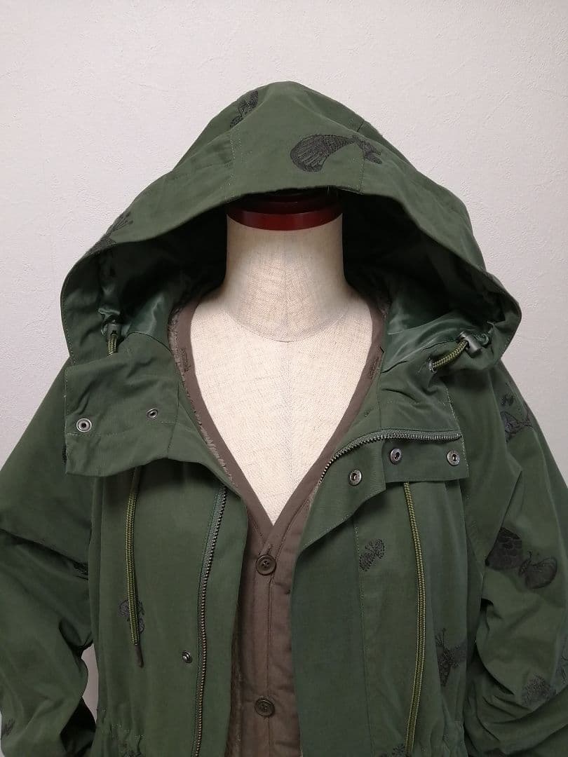 スーパーハッカ　刺繍モッズコート