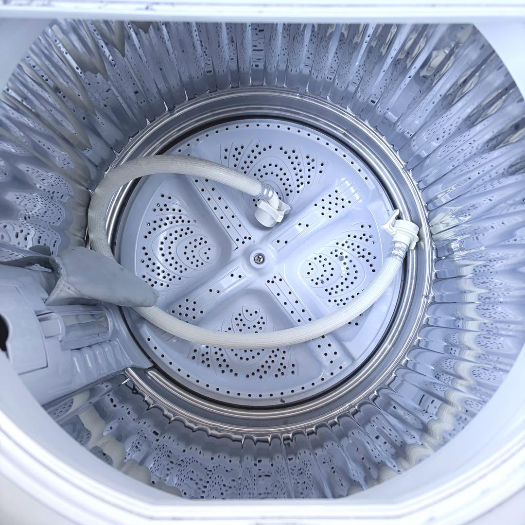 運搬取付無料！ホワイト系純正SHARP冷蔵庫洗濯機2点セット！完動品・超美品！