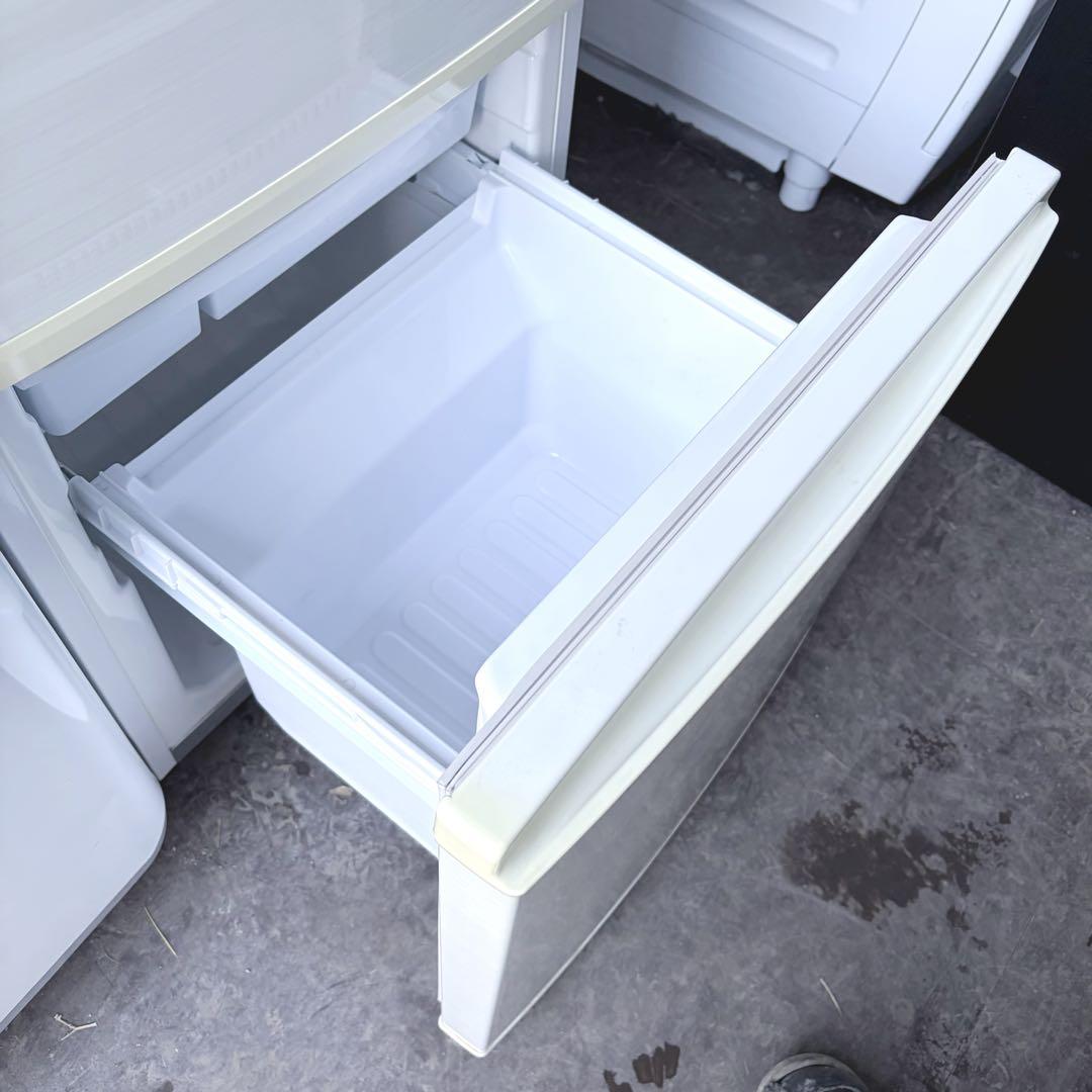 運搬取付無料！ホワイト系純正SHARP冷蔵庫洗濯機2点セット！完動品・超美品！