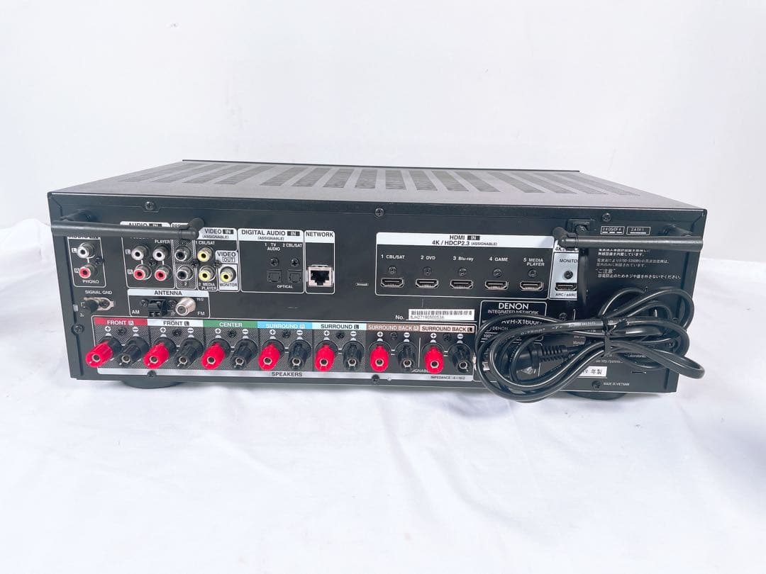 【美品】 DENON AVサラウンドレシーバー 7.2ch AVR-X1600H