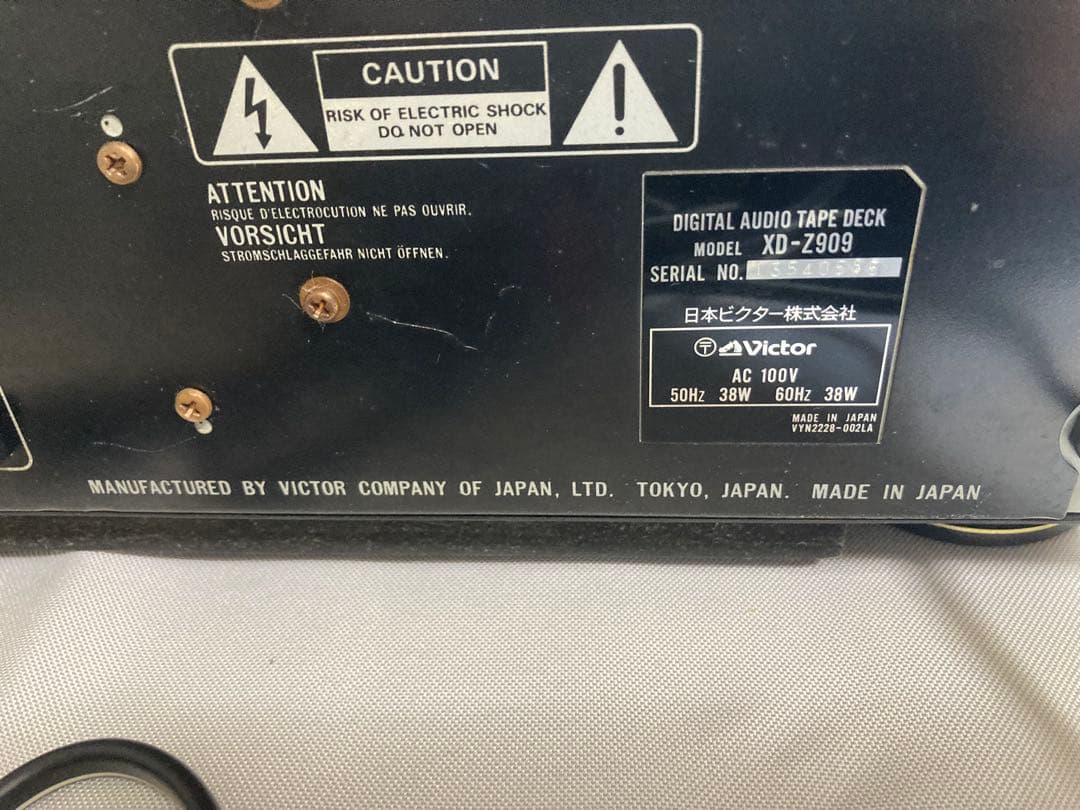 Victor DATデッキ XD-Z909 録音再生確認済 動画有