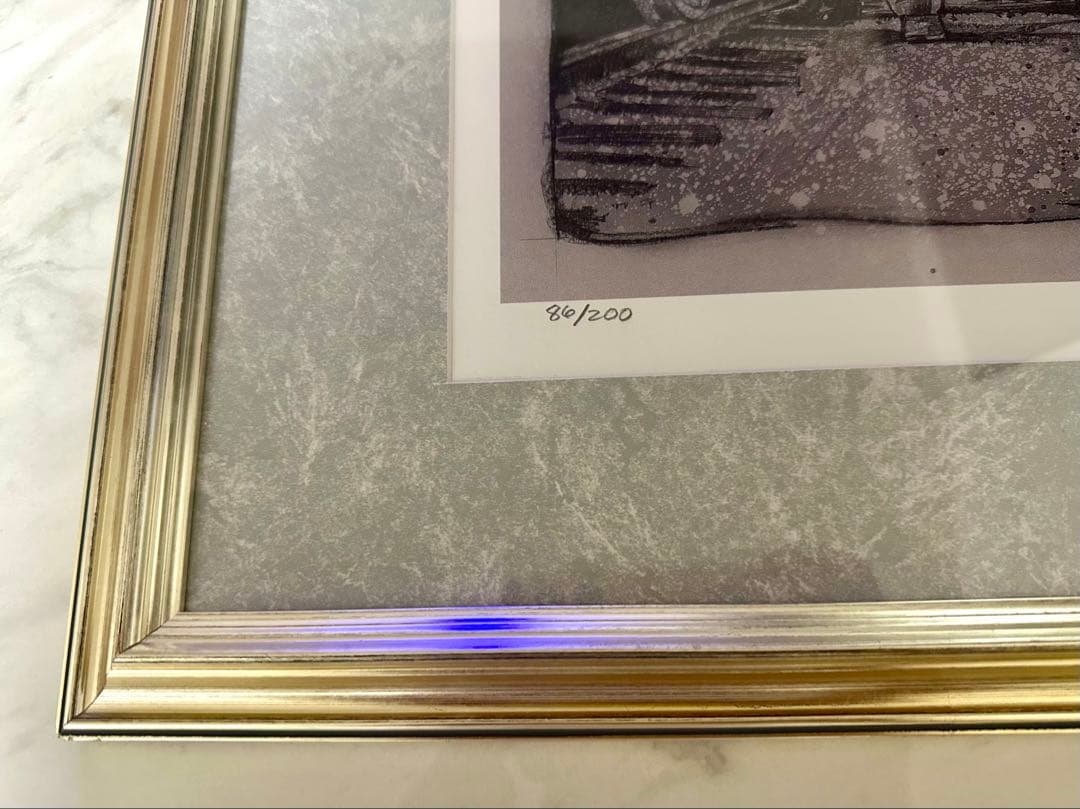 【希少】ドゥルー・ストゥルーザン ジークレー版画 直筆サイン入　保証書付き