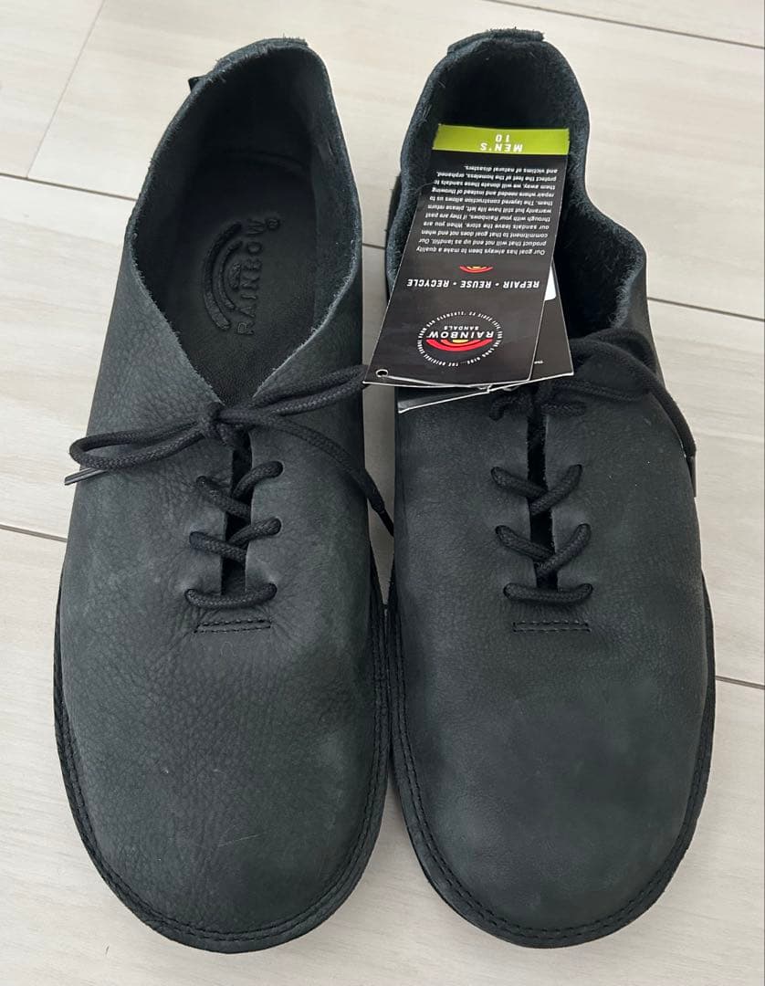 RAINBOW SANDALS レインボーサンダル モカシュー28cmブラック