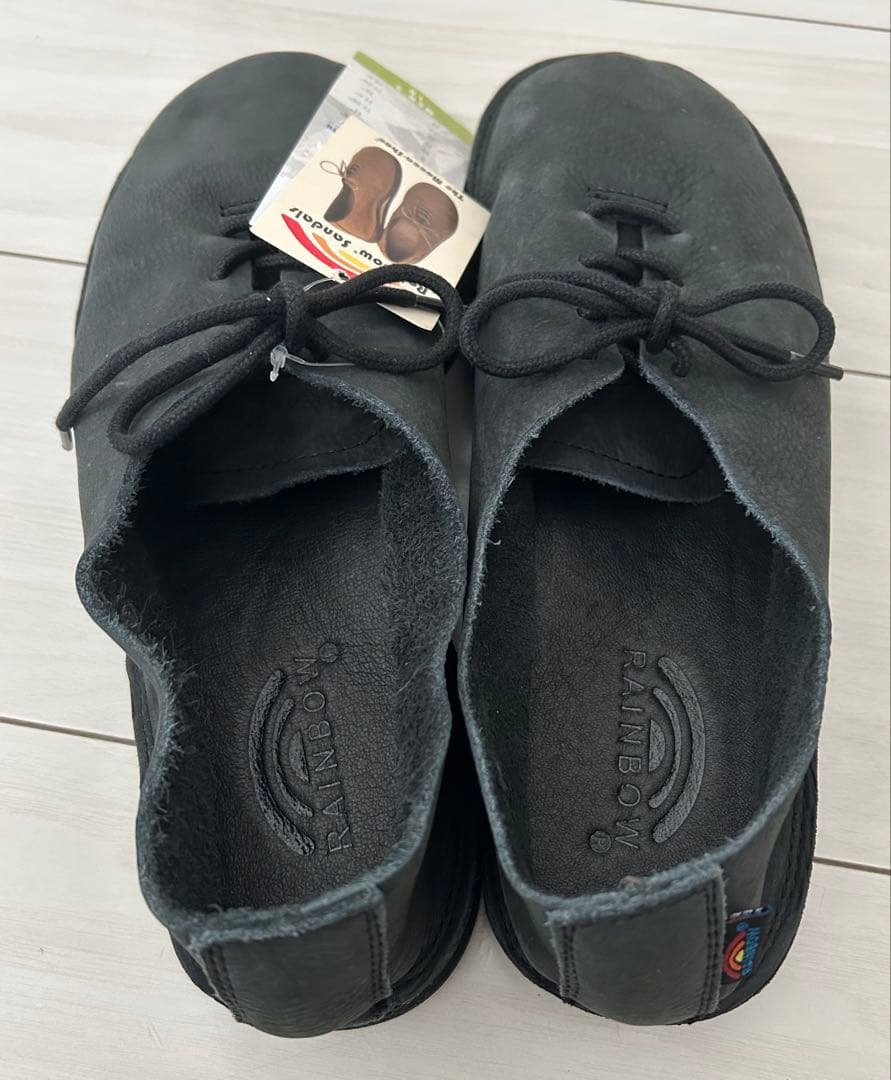 RAINBOW SANDALS レインボーサンダル モカシュー28cmブラック
