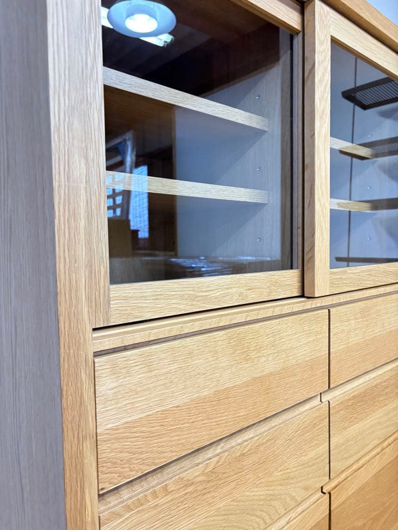 高野木工　CANO カノ　ホワイトオーク　IDC キャビネット　食器棚