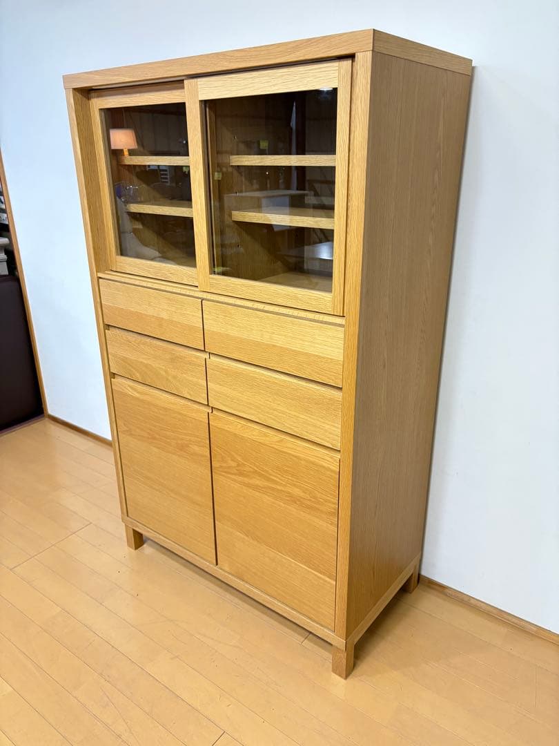 高野木工　CANO カノ　ホワイトオーク　IDC キャビネット　食器棚