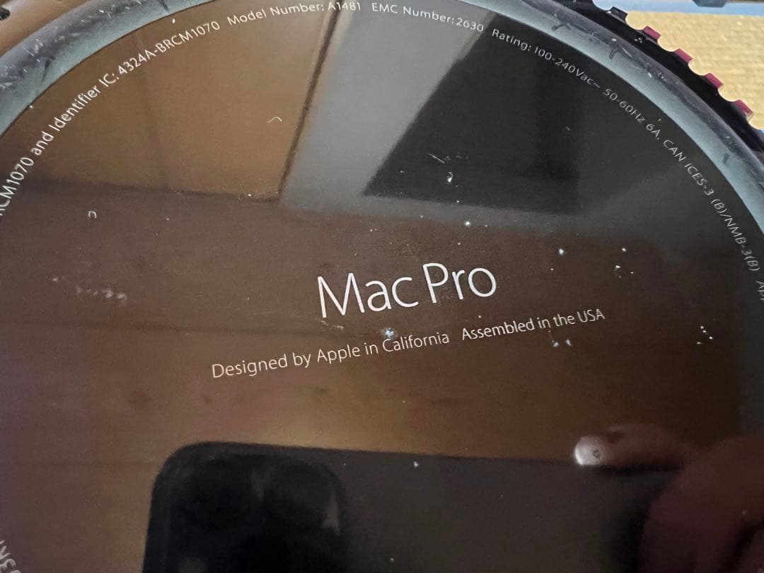 【傷あり】Apple Mac Pro Late2013 OS Monterey