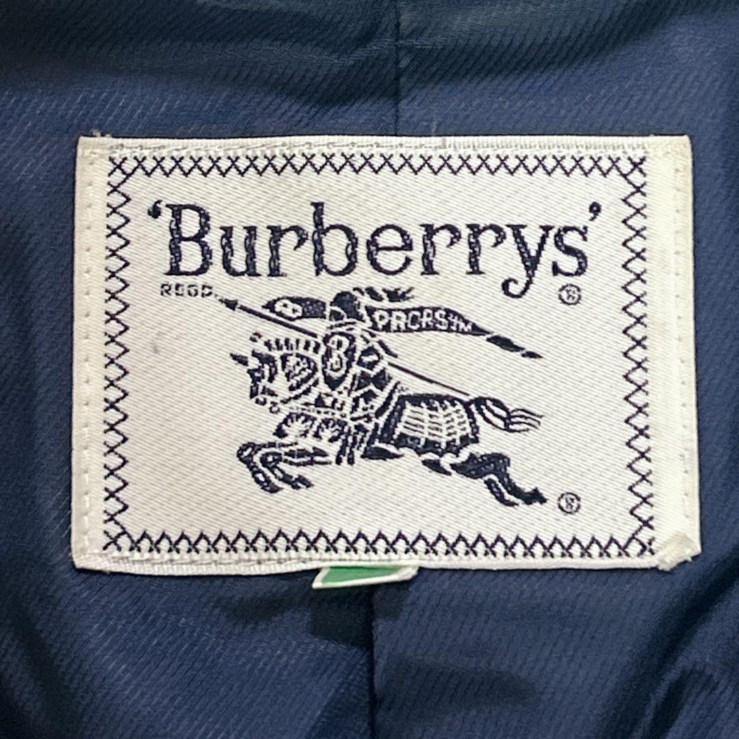 美品❤︎バーバリーズ 白タグ 金ボタン 紺 ピーコート ウール ダブルブレスト M