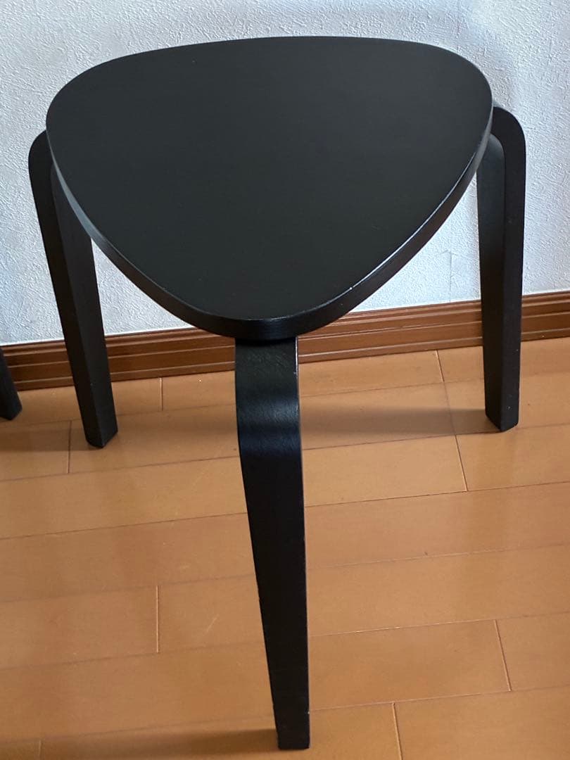 IKEA イケア　KYRRE シルレ　スツール　2脚セット　ブラック