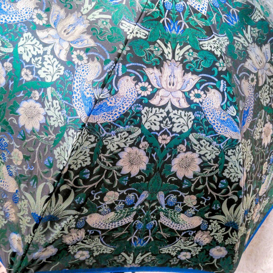 【未使用】V&A　傘　ウィリアムモリス　いちご泥棒　ジャガード織