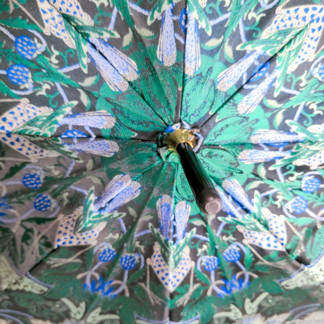 【未使用】V&A　傘　ウィリアムモリス　いちご泥棒　ジャガード織