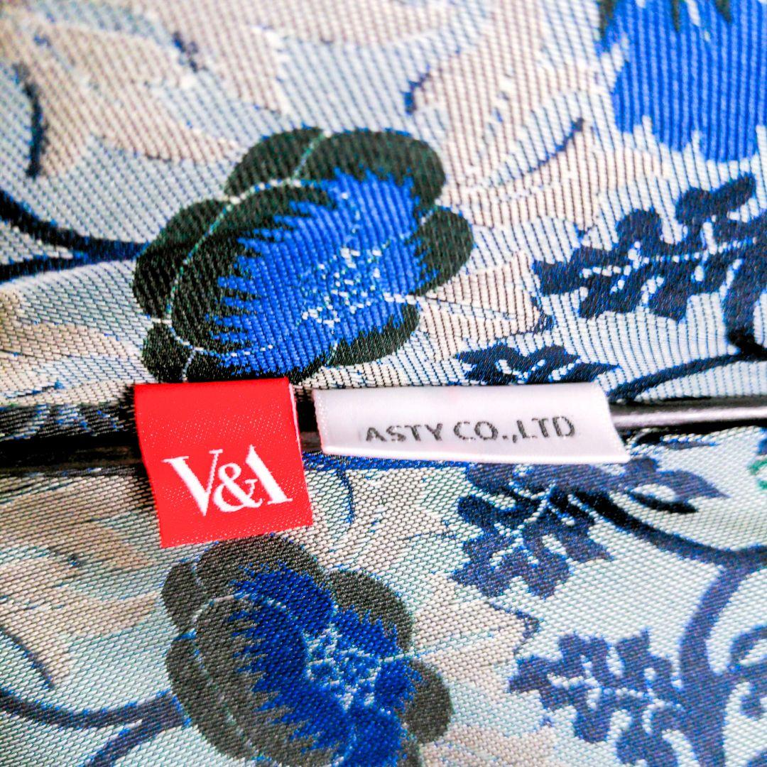 【未使用】V&A　傘　ウィリアムモリス　いちご泥棒　ジャガード織