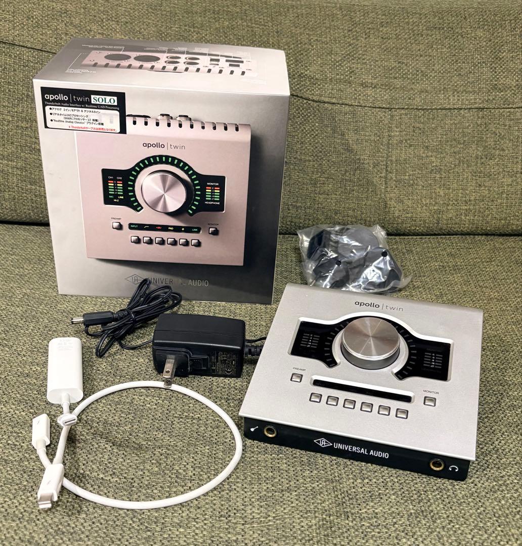 UAD Apollo Twin Solo ケーブル付き（Thunderbolt）