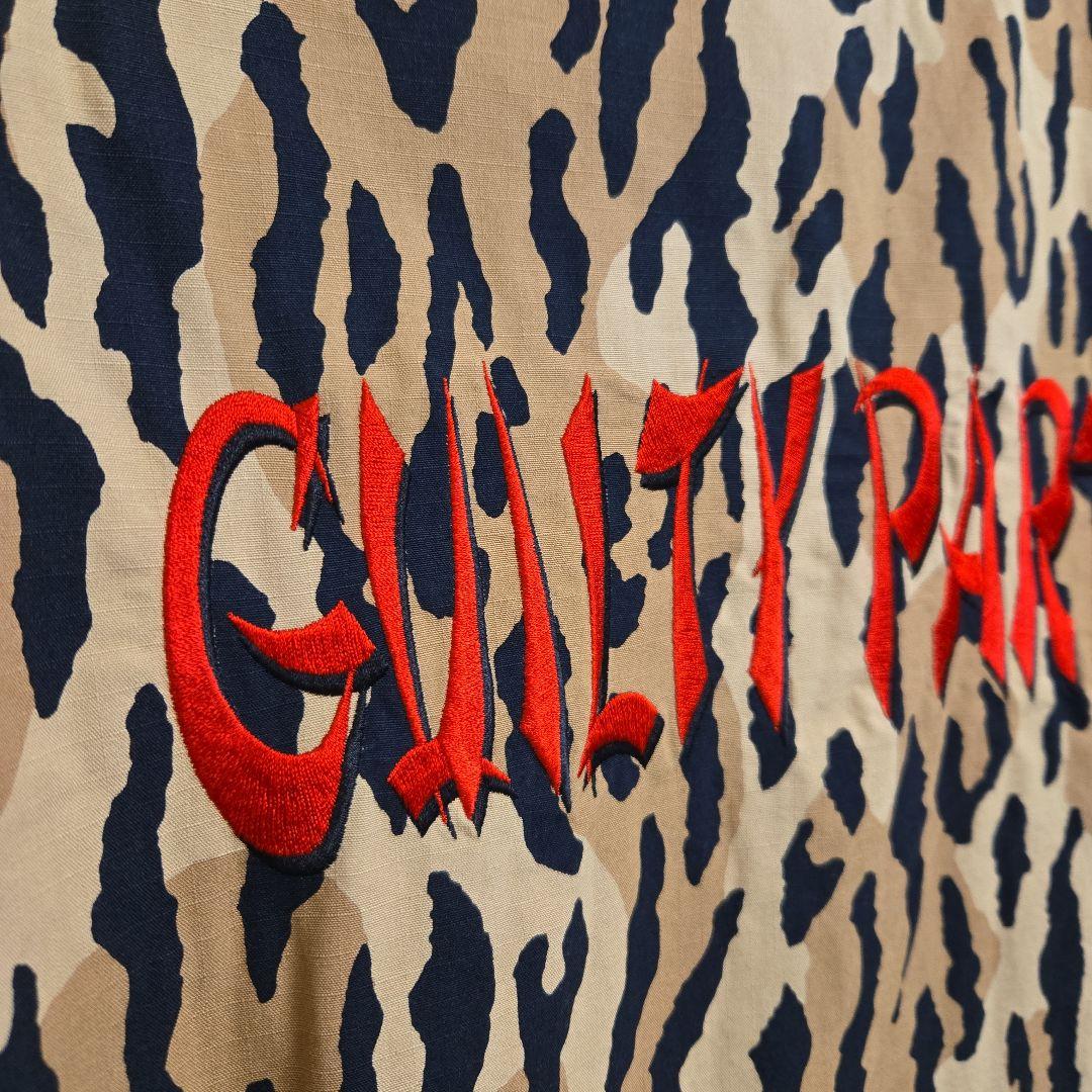 今だけ価格21FW美品WACKOMARIAレオパードアーミーシャツ刺繍Lサイズ
