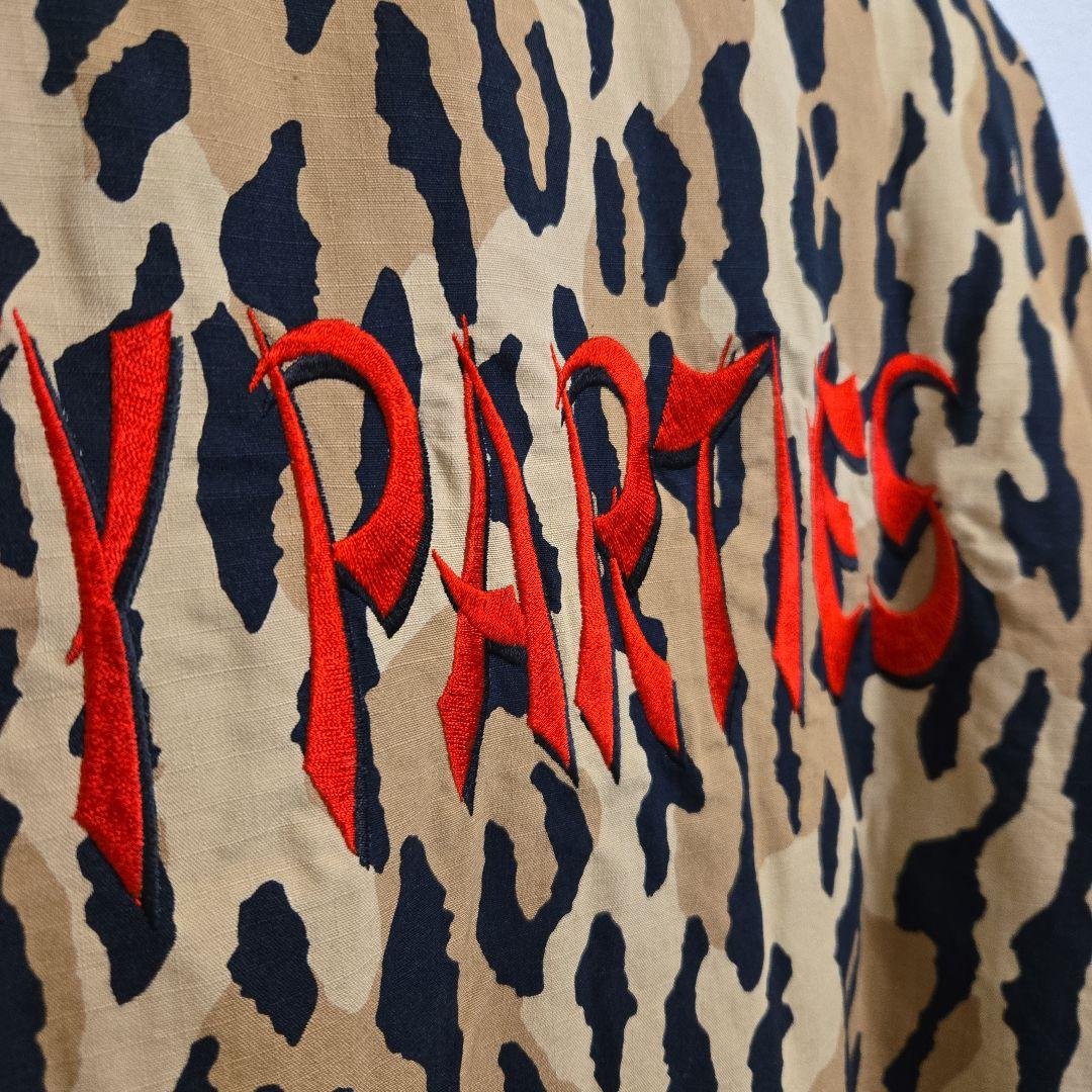 今だけ価格21FW美品WACKOMARIAレオパードアーミーシャツ刺繍Lサイズ
