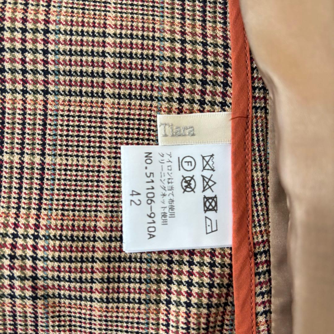 極美品！Rose Tiaraローズティアラ（42）金釦ダブルボタンジャケット