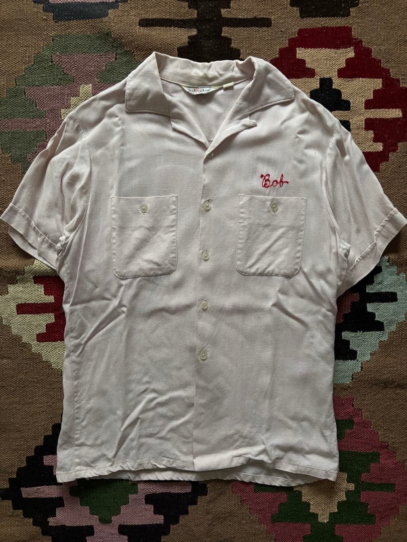 60s レーヨン ボウリングシャツ rayon shirt ボーリング 50s