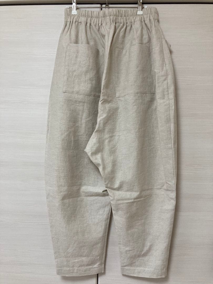 アトリエナルセ　コットンリネンサルエルパンツ(キナリ)