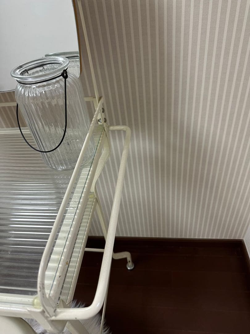 インダスドリアンデザイン　ディンプルガラスミラー付き　ドレッサー&ツールセット