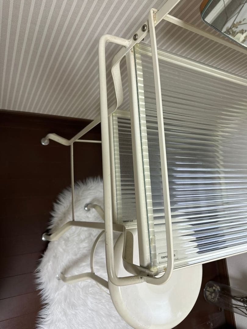 インダスドリアンデザイン　ディンプルガラスミラー付き　ドレッサー&ツールセット