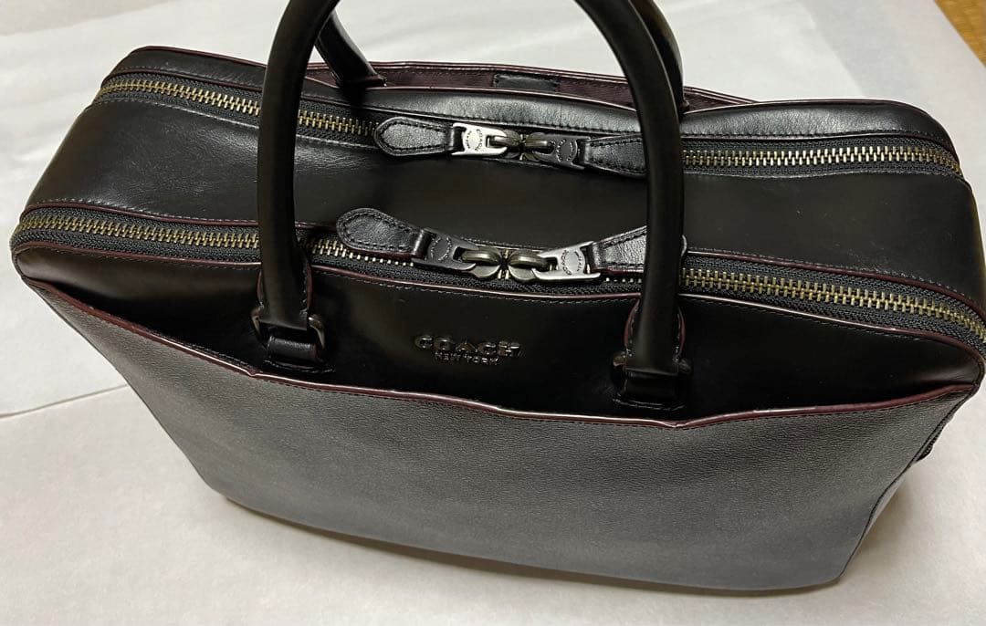 COACH コーチ　シグネイチャー　ビジネスバッグ　2way ブラック